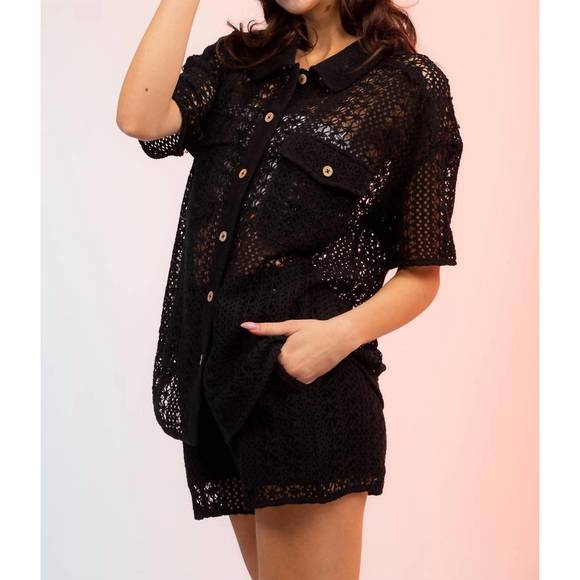 NEW VERY J talk of the town lace set in black - Picture 2 of 3